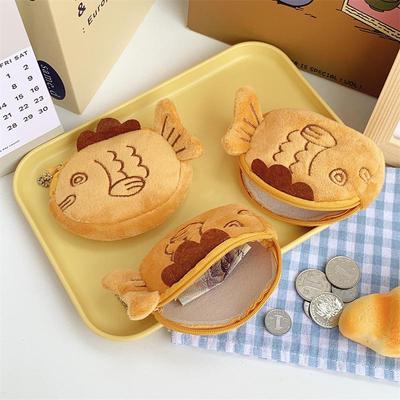 Creative Cute Taiyaki Coin Purse: Red Envelope & Bluetooth Earphone Storage Bag