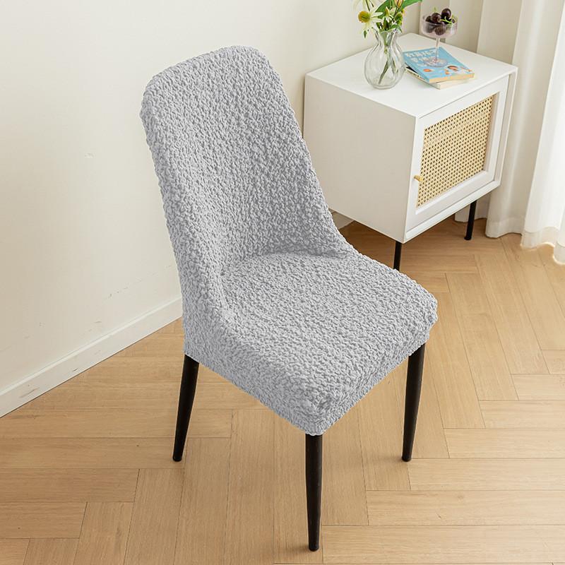 Chair Cover Anti Cat Scratch Chair Cover Fold Elastic Fabric Thickened Anti Slip Four Seasons Universal Fashion Chair Cover светло-серый