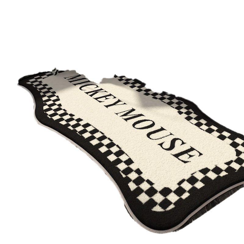 Carpet Bedroom Bed Blanket Sleep and Sit Wash and Rub Black Thickened Plush Room Bay Window Floor Mat