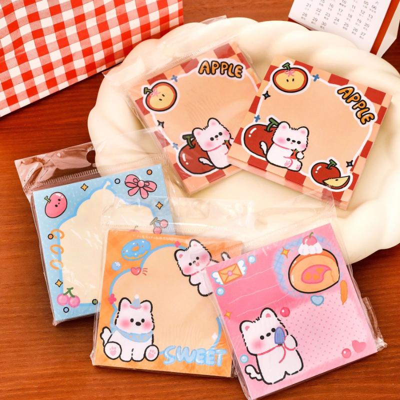Gift West Highland Note Cute High Looking Square Memo Pad Student Stationery Sticky High End Kawai Stationery School Supplies
