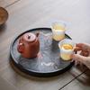 Retro Chinese Ancient Style Bamboo Tea Tray Ceremony Dry Bubble Tray Kung Fu Tea Ceremony Accessories Coffee Table Zen Tea Mat
