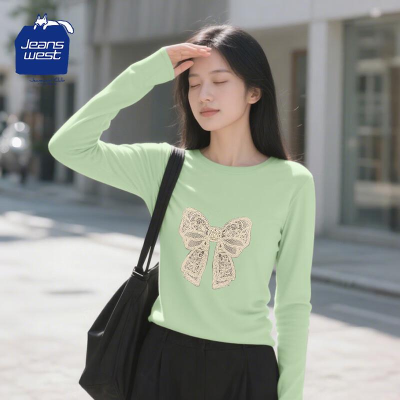 JEANSWEST CLUB Women s Cotton Long-Sleeve Top L