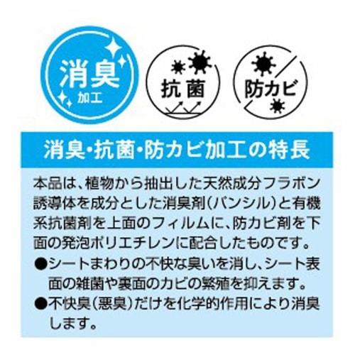 Towa Sangyo Deodorizing Shelf Sheet, Eucalyptus Green, Approx. 30 X 500cm, 573122