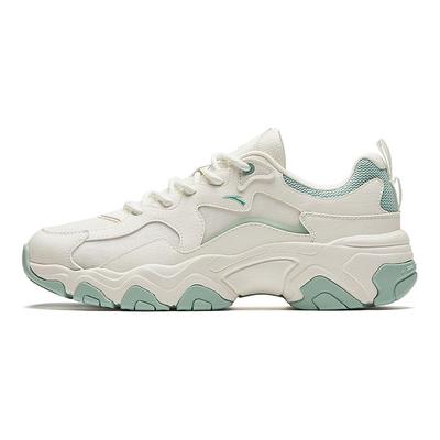 Starry Sea Thick Sole Height Increasing Low Top Casual Shoes Women Sneaker White Green 922428807-3