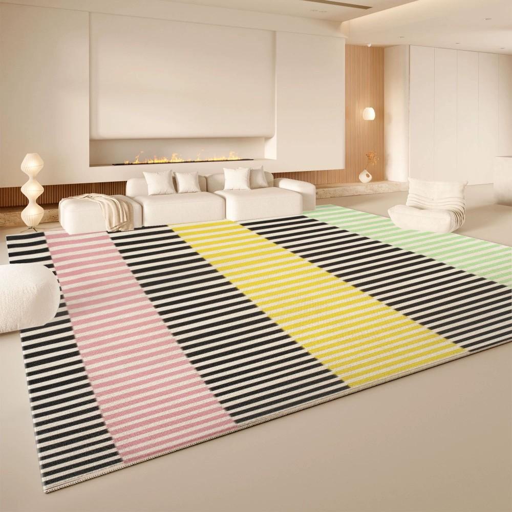 

Scandinavian Minimalist Printed Area Rug for Living Room Bedroom Study Non-Slip Multi-Room Floor Mat Home Decor 60x90cm(23x35in)