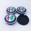 10Pcs 56mm Black Wheel Hub Caps for Alfa Romeo GTAM Giulietta Mito Brera Giulia - Car Wheel Logo Modification Decoration Covers