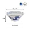 Marusan Kondo Ramen Ssangyong Dishwasher Made in 22503 Bowl, Ceramic, Design, Blue, Safe, Japan,