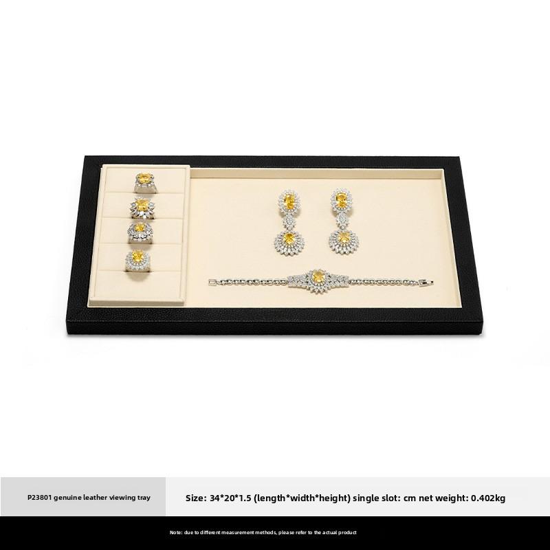 Luxury Jewelry Display Tray Multi-Functional Organizer for Rings Necklaces Earrings