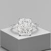 Hui Zhi Yi S925 Silver 5 Carat Ice Flower Cut Diamond Ring - European & American Style.