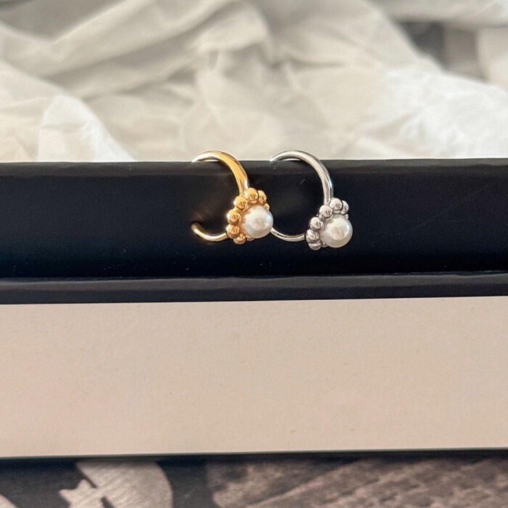 Mini Pearl Flower Ear Cuff Bracelet