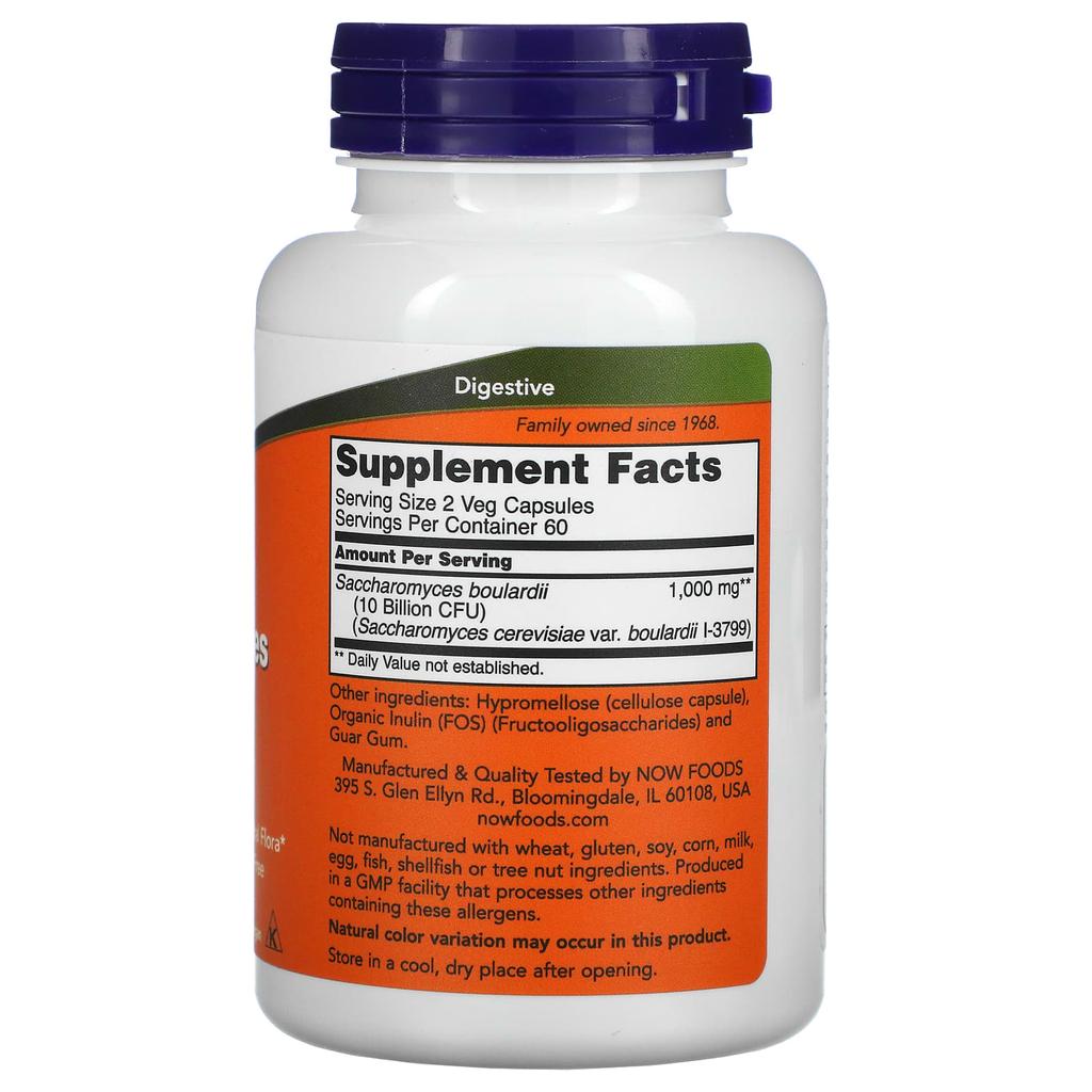 Saccharomyces Boulardii, 5 Billion CFU, 120 Veggie Capsules
