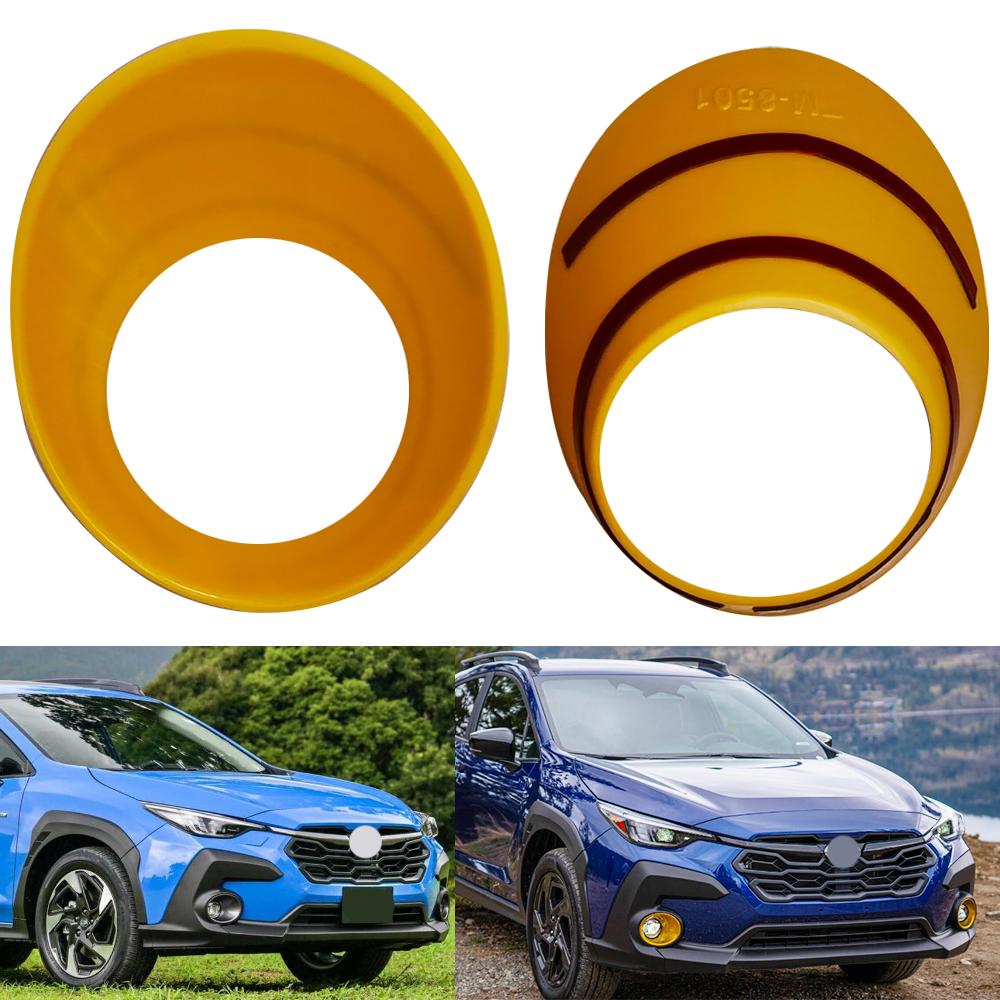 For Subaru Crosstrek 2023 2024 2025 Front Fog Light Cover Grill Bezel Headlight Front Bumper Fog Light Cover Trim Accessories 2Pcs
