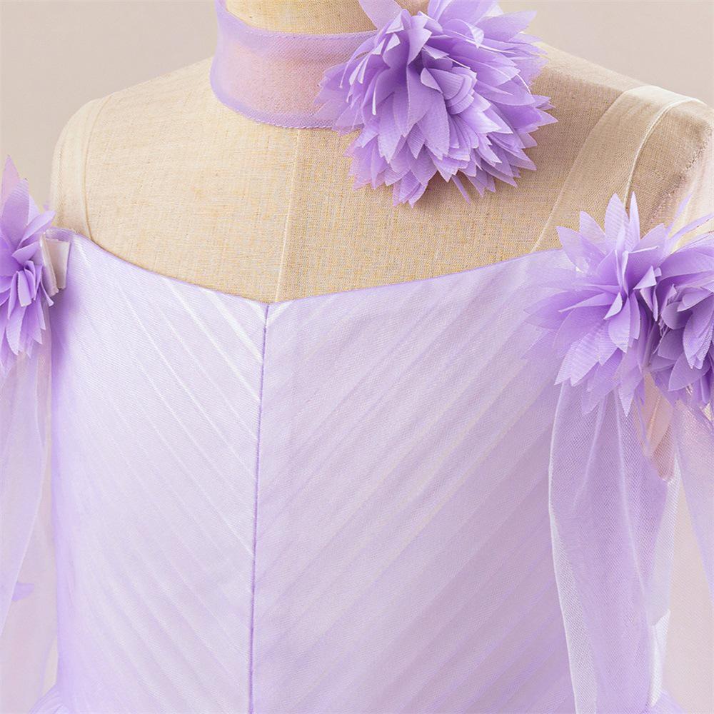 Children's Formal Evening & Flower Girl Dress for Piano, Wedding, or Princess Events