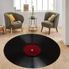 Popular Vinyl Record Round Rug Retro Living Room Decoration Carpet Music Record CD Bedroom Decoration Carpet Bathroom Door Mat