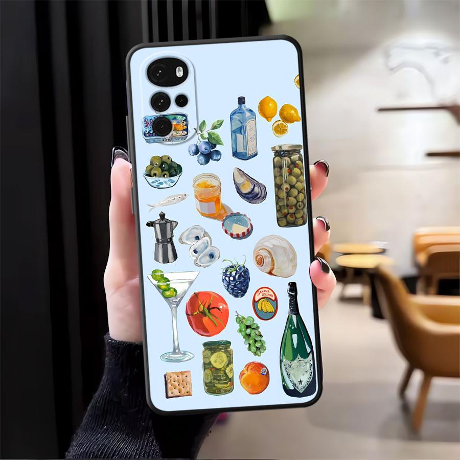 

Phone Cover Case for Motorola Moto G32 G50 G52 G60s G53 G30 Edge 20 Pro 30 Lite G51 G73 G22 Edge40 G71 Luxury Seaside Scenery Motorola Edge 30 Fusion
