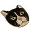 Tokyo Kankan Coin Purse Embroidery Cat Miscellaneous Cat Cute Pouch Coin Purse Accessory Case Mini Pouch Mini Wallet "Cat Pouch Black" Women's