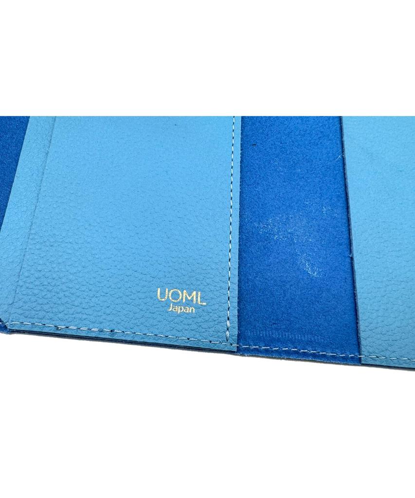UOML Genuine Leather Planner Cover, Made In Japan (Light Blue, Hobonichi Techo Weeks)