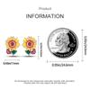 NEW 925 Silver Ear Jewelry Sunflower Flowers Plants Design Stud Earrings Trendy Female Luxury Fine Engagement Wedding Earring