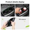 Für Kia EV9 2025 2025 TPE Armlehne Hinten Getränkehalter Aufbewahrungsbox Tablett Organizer Auto Innenzubehör Schwarz
