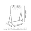 1/12 Dollhouse Garment Rack with Hangers Doll Accessories Decoration Handmade Mini Model for