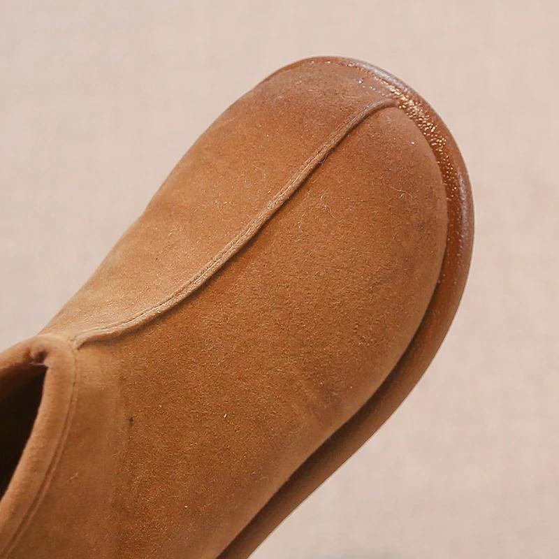 2024 Children Leather Shoes for Girls Winter New Fashionable Korean Style Soft Bottom Anti-slippery Versatile Chic Casual Boots
