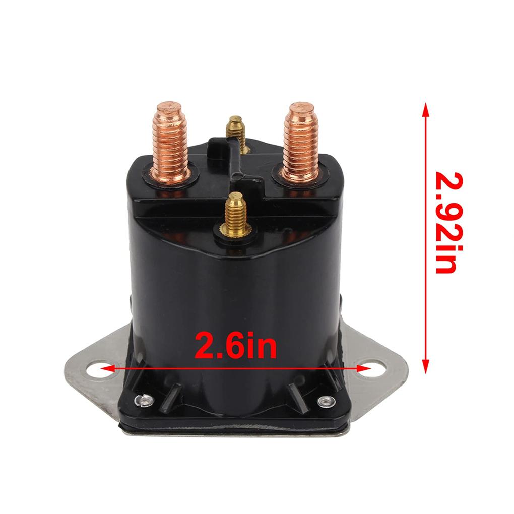 Winch Solenoid Control Relay Electric Valve Copper Rustproof Multipurpose No Burrs Car Supplies Solidness Upgraded Fittings