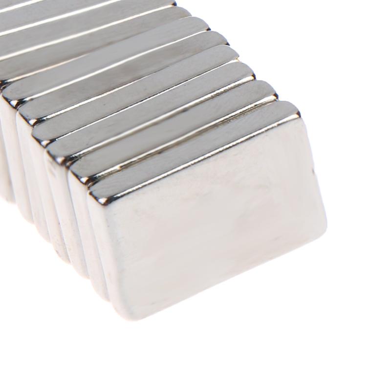 10 Stück Magnete in verschiedenen Größen Starker Neodym-Magnet N35 Ndfeb Permanentmagnetische Imanes Block Leistungsstarke Magnete Kühlschrank