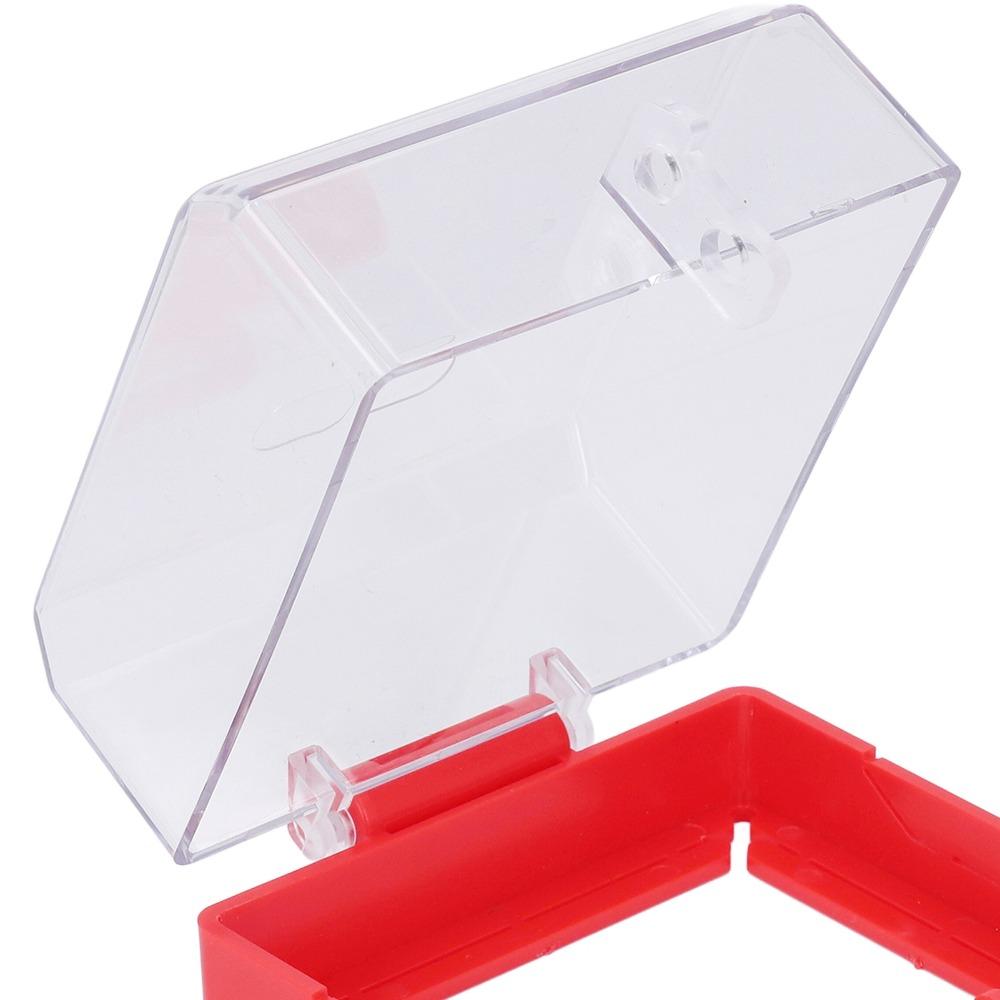 105x105x63mm Emergency Stop Button Cover Transparent with Mounting Parts Emergency Stop Button Protector