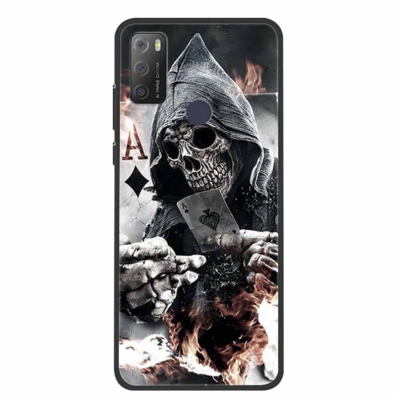 Pro Alcatel 1S 2021 Case Luxusní silikonový TPU měkký kryt na telefon pro Alcatel 1S 2020 Nárazuvzdorný roztomilý TPU nárazník Fundas Coque