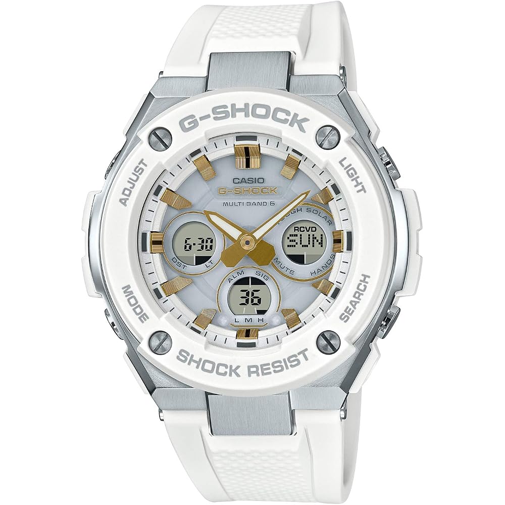 [Casio] G-Shock Watch [Domestic Genuine Product] G-STEEL Radio-Controlled Solar GST-W300-7AJF Men s White