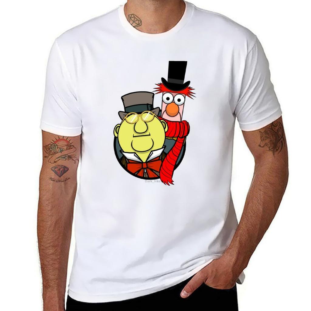 Muppets Christmas Carol - Bunsen Honeydew And Beaker T-shirt T Shirt Custom Print Man T Shirt Summer Man Tshirt T-shirt
