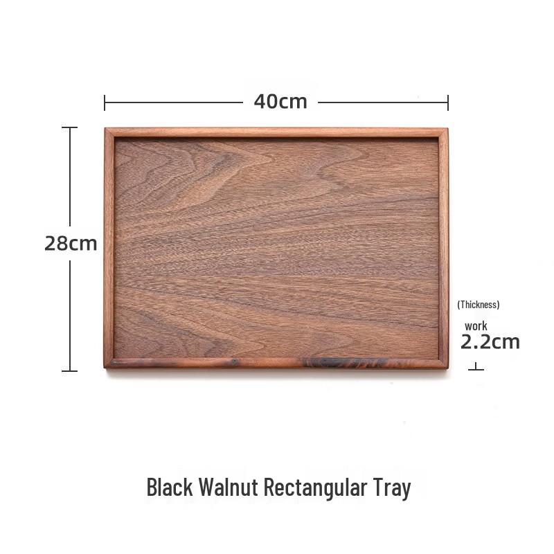 Chaxun Solid Wood Rectangular Tea Tray