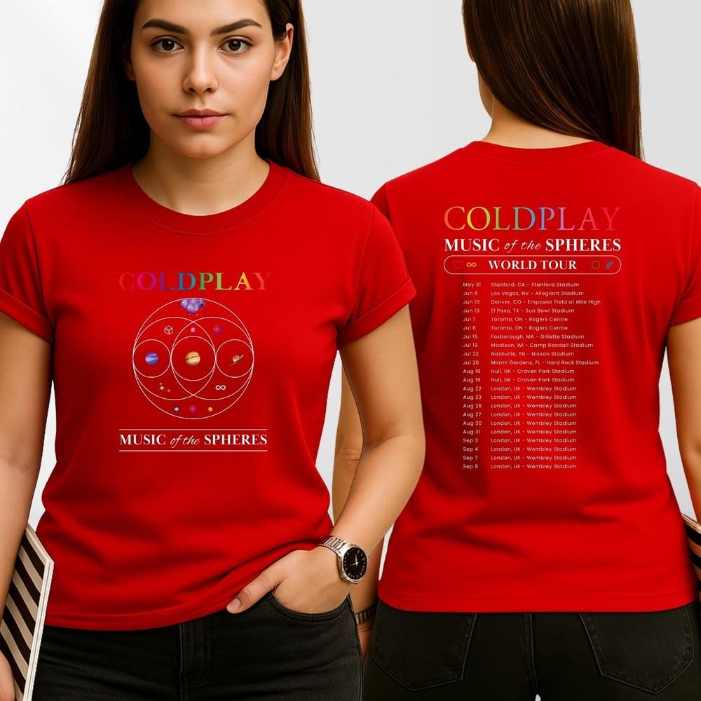 Dreamy Indie Pop Music Of The Spheres TShirt 2025 World Tour Concert Tee S