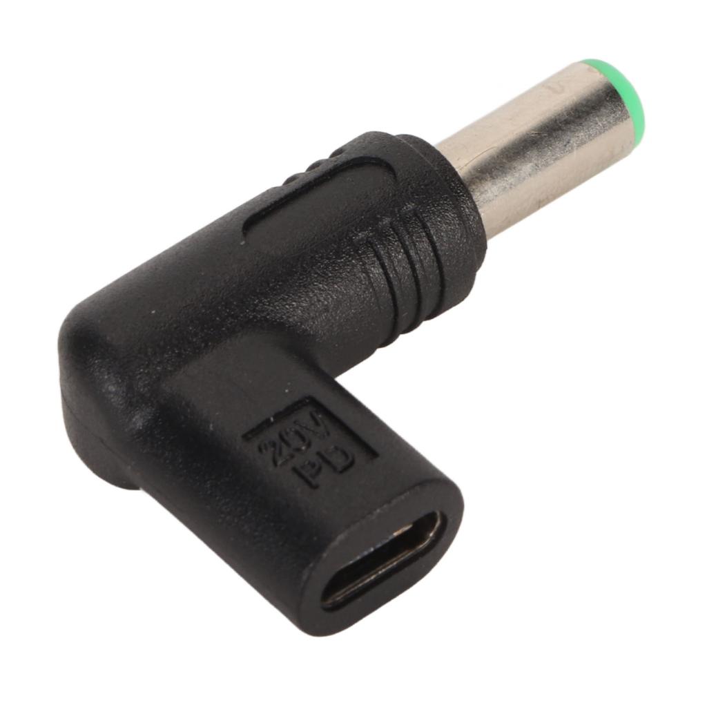 Female Type C to DC Adapter 6.3x3.0mm 18.5 to 20V 100W PD Fast Charge Type C Female to DC Male Adapter for Laptop