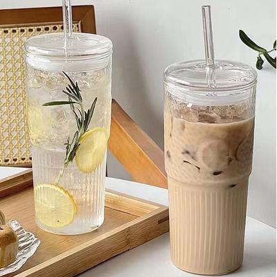 Summer High-value Fashionable Cold Drink Cup Simple Straw Direct Drinking Water Cup  Large-capacity Portable Office Water Cup