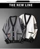 Men's Autumn Patchwork Cardigan Sweater - Loose, Handsome Hong Kong Style Knitted Coat
