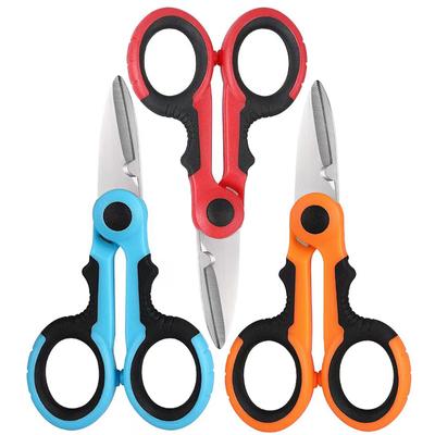 Stainless Steel Fishing Scissors Accessories Pliers Scissors PE Braided Wire Electrician Portable Scissors Fishing Tool Scissors
