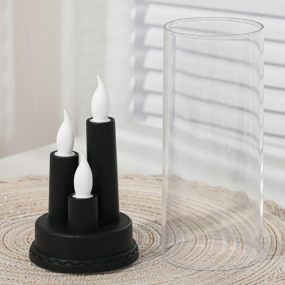 Taper LED Flameless Candle 3 in 1 Flameless Pillar Candle  Christmas Decoration