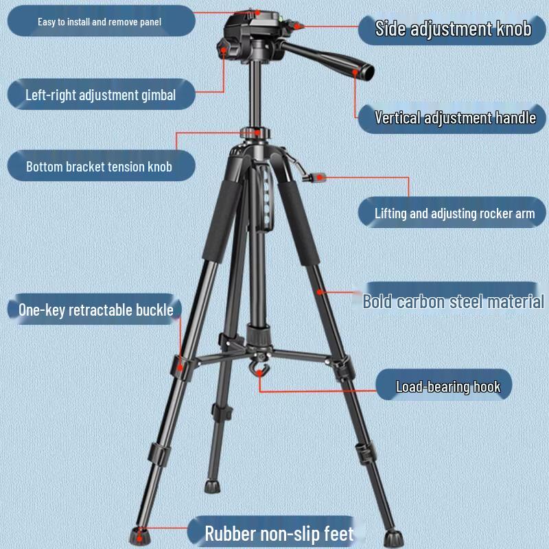 Jundingying 1.7m Outdoor Camera Tripod Stand