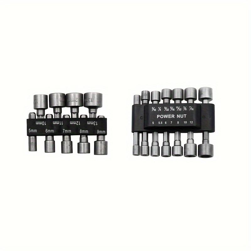 23pcs Internal Hexagonal Socket Wrench Screw Socket Electric Screwdriver Head Self Tapping Screw Power Nut Driver Drill Bit 1/4