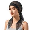 Stylish Womens Glitter Mesh Headscarf Cap With Sun Protection For Summer And Winter Wear