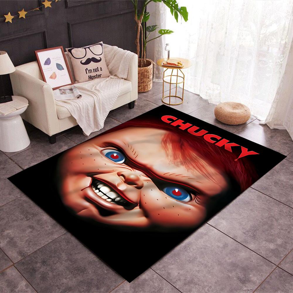 Chucky's Country Adventure Themed Anti-Slip Rugs - Polyester Home Decor, Suitable for Bedrooms, Living Rooms, Doorways, Studios, and Decorations