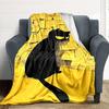 1pc Black Cat Blanket Warm, Cozy, And Soft, Suitable for Sofas, Beds, Cars, And Office Use.Perfect for Camping And Travel, Making It a Great Gift for