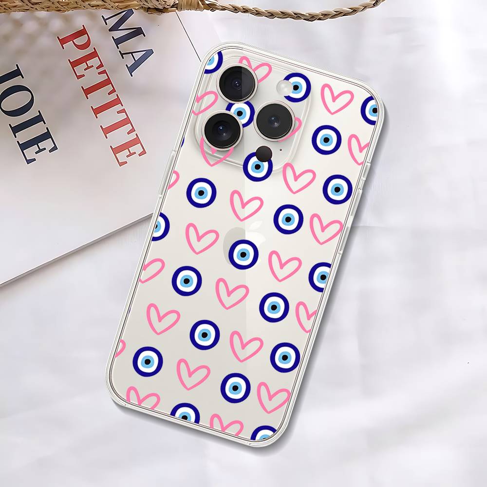 Blues Eyes Phone Case For IPhone 17/16/15/11/13/14 Pro Max Plus/X/Xr/Xs Max/12mini Air Transparent Clear