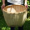 Bamboo Woven Large Winnowing and Rice Washing Basket - Multi-Purpose Storage and Farmer's Celebration Basket