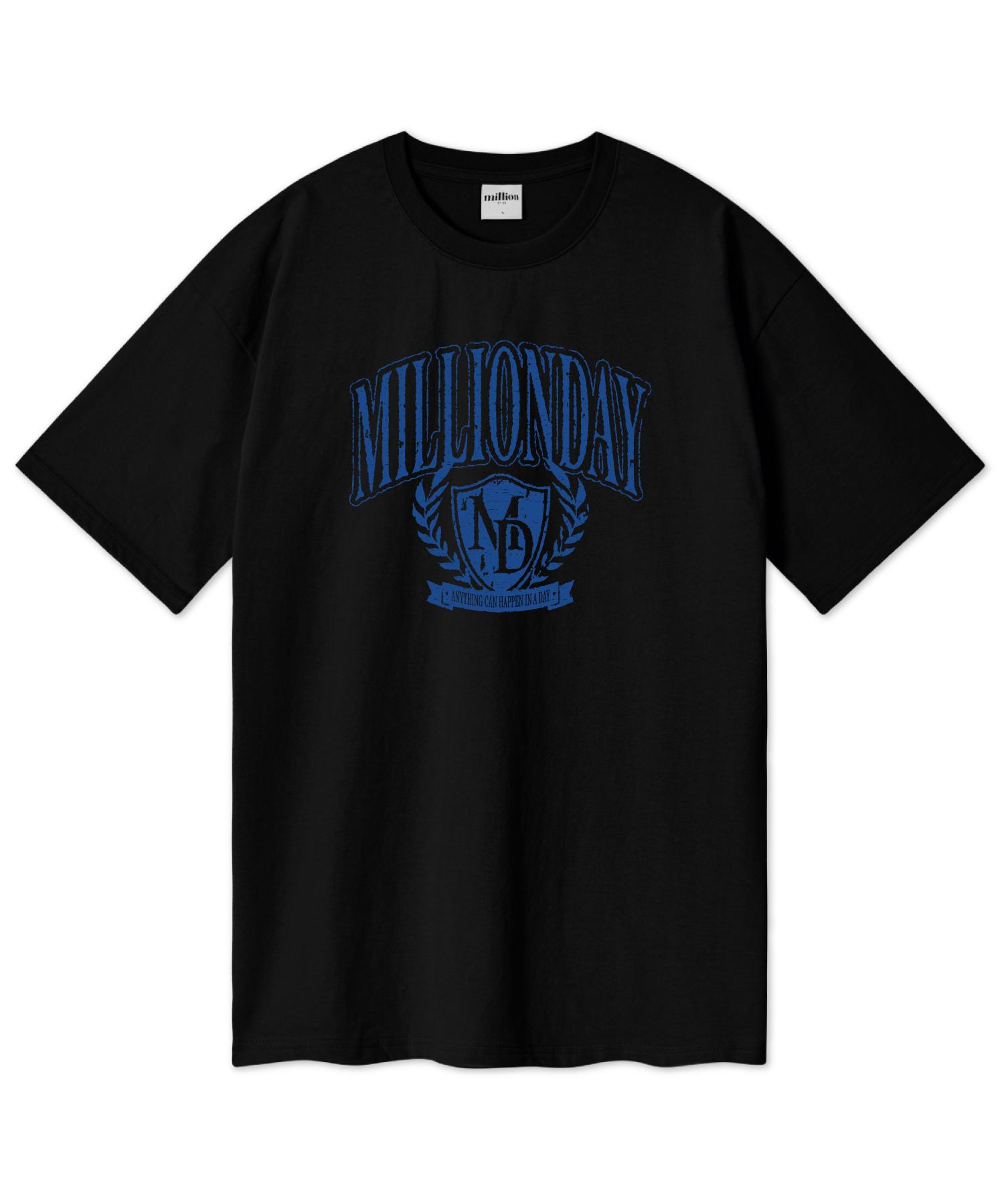 Футболка оверсайз с коротким рукавом Million Day Million Ivy League Jet Black/Xl