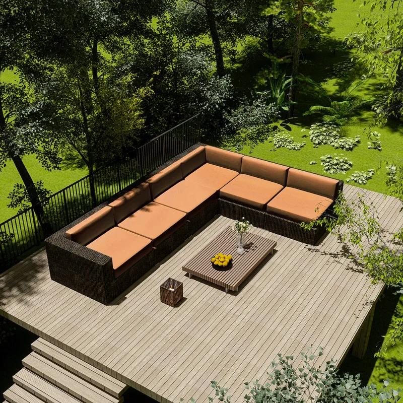 Sun-proof Anti-Dust Furniture Protector Cover Outdoor Sofa Cover Home Hotel Garden Patio Waterproof Rattan Corner Sofa Cover