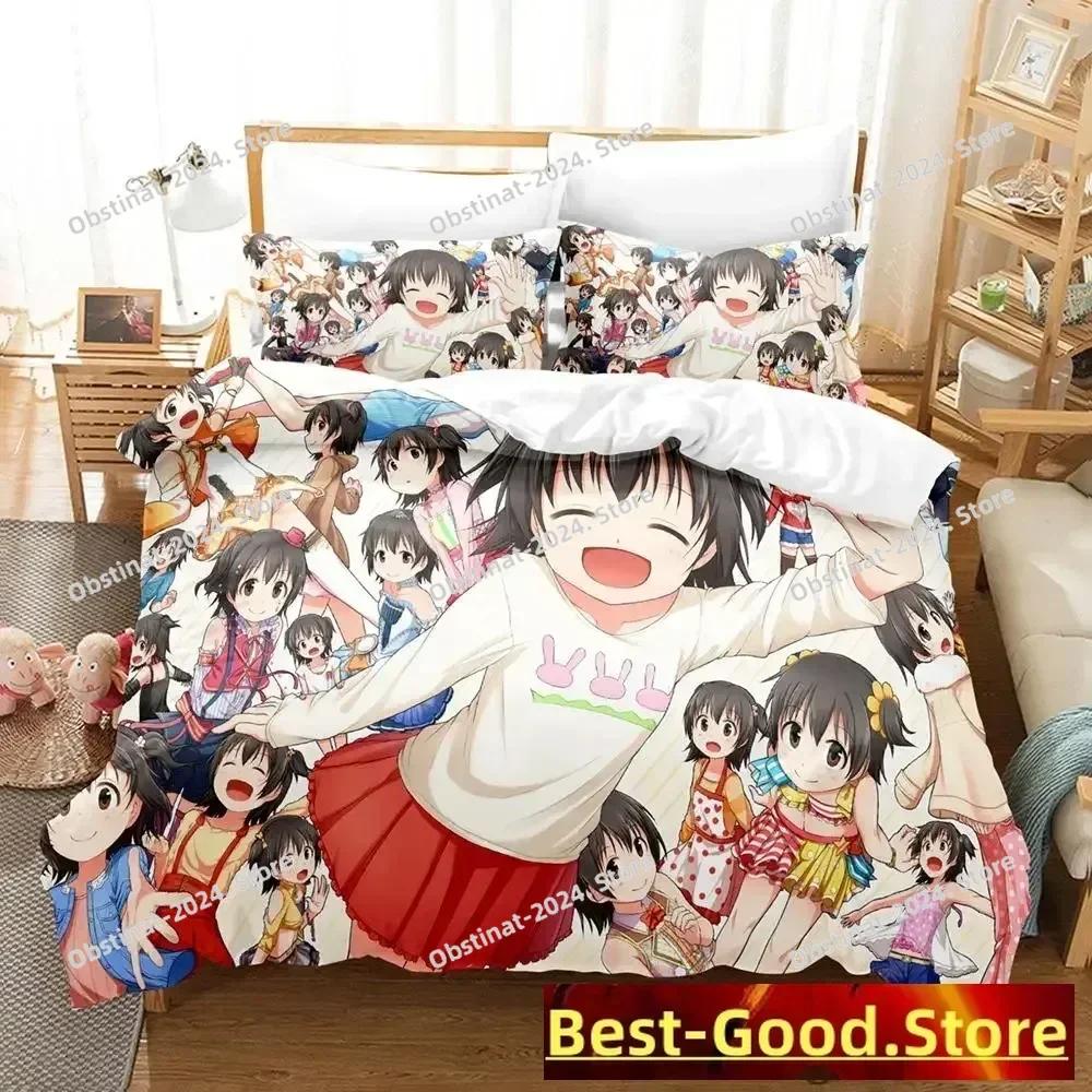 New THE iDOLM@STER Cinderella Girls Starlight Stage Bedding Set Cartoon Anime three-piece set Adult Kid Bedroom Duvetcover Sets