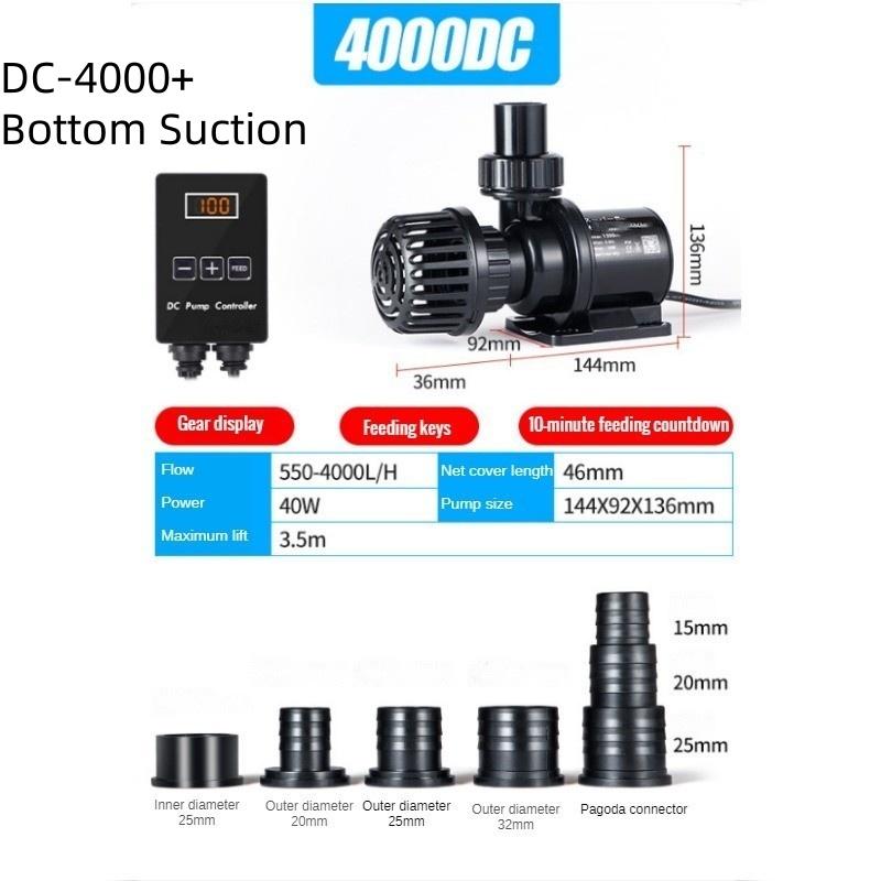 DC Fish Tank Variable Frequency Water Pump Household Ultra Quiet Submersible Pump Aquarium Circulating Filtration Pump