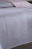 Sanem Double Sided, Full Size Bedspread Set, Coverlet 230x250 with Pillowcase Pink Gray